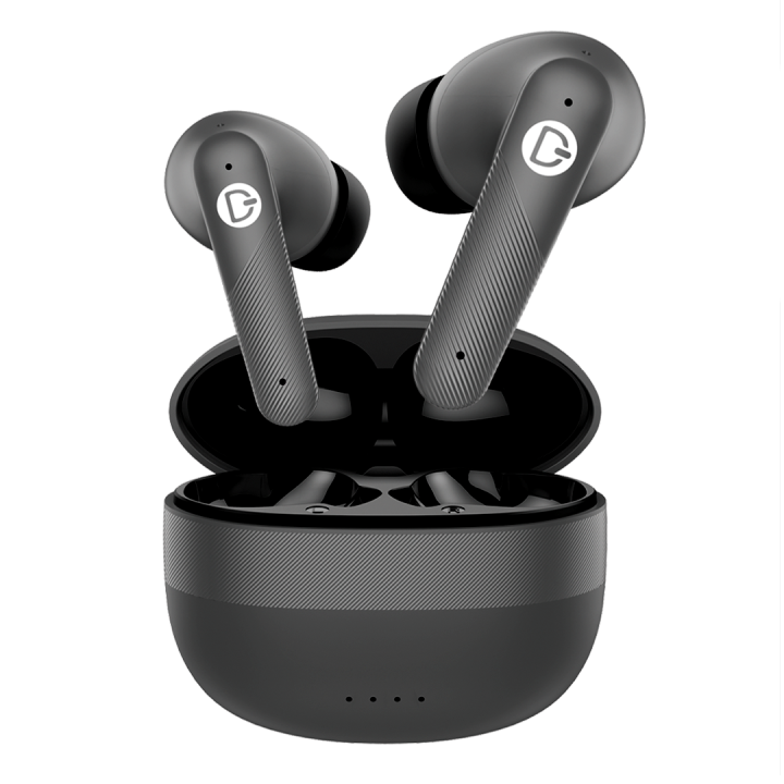 Dany Airdots 200 Curve Pro Quad Mic, ENC Wireless Earbuds, Gaming mode 60 MS Low Latency Earbud With 25 Hours Total Playtime, IPx5 Water Proof Wireless Earphones With Voice Assistance Bluetooth Ear buds And Headphones