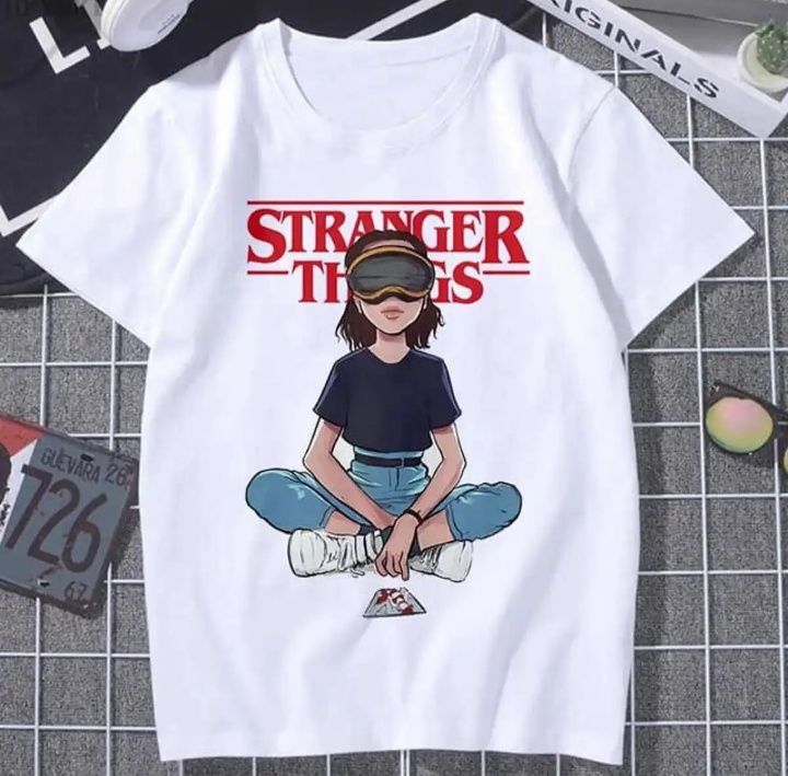 Stranger Things Printed Summer Collection Half Sleeves T Shirt For Women And Girls