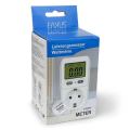 Electricity Meter for Socket, Digital AC Electricity Meter, Socket, 230 V, Electricity Cost Meter with LCD Screen, Overload Protection, Energy Cost Meter (Pack of 1). 