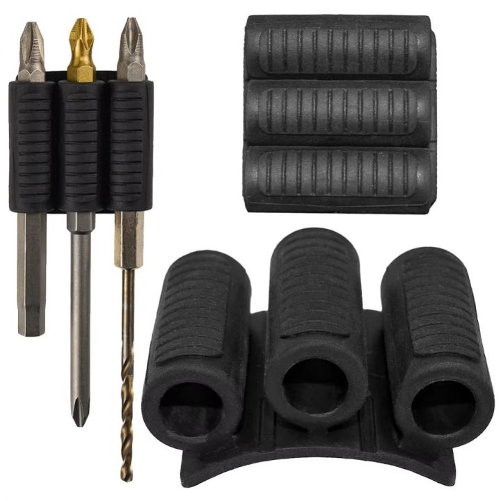 PCS Universal Plastic Bit Gripper Quick Change Black Bits Holders Mount ...
