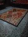 Living Room Carpet 4ft x 6ft, Digital Printed Polyester Microfiber Rug with Felt Protection, Multi-Color Center Piece. 