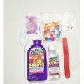 DIY Rainbow Crystal Purple Slime Making Kit for Kids – Complete Slime Craft Set with Purple Slime Glue, Activator, Glitter Powder, Water Beads, Mixing Spoon, Craft Stick & Googly Eyes – Safe & Non-Toxic Toy for Creative Fun. 