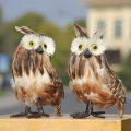 Owl Ornament No Odor Simulated Owl Animal Garden Sculpture Christmas Gifts. 