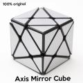 QIYI Mofangge  Axis Mirror Cube -Silver- Super Smooth , Original  Axis Mirror Cube  , Educational Puzzle Cube For Kids, Boys & Girls. 