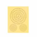 Resin Art Transparent Sticker in Gold (Pack of 2 sheets). 