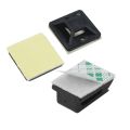 200 Pcs Self Adhesive Cable Tie Mount Base Holder, 100 Pcs 20X20X6Mm & 100 Pcs 13X10X5Mm. 