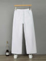 Highwaist Ladies White Wide Leg Jeans | Factory Outlet. 