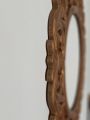 Round Carved Wooden Mirror / Wall Decoration Mirror / Decent Deco. 