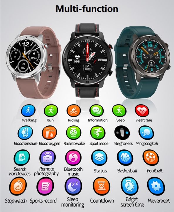 DT78%20Smart%20Watches%20for%20Men%20Women%20IP68%201.3inch%20Full%20Round%20Full%20Touch%20Screen%20Smart%20Watch%20Band%20Pedometer%20Smartwatch%20Heart%20Rate%20Monitor%20Smart%20Bracelet%20-%20Image%203