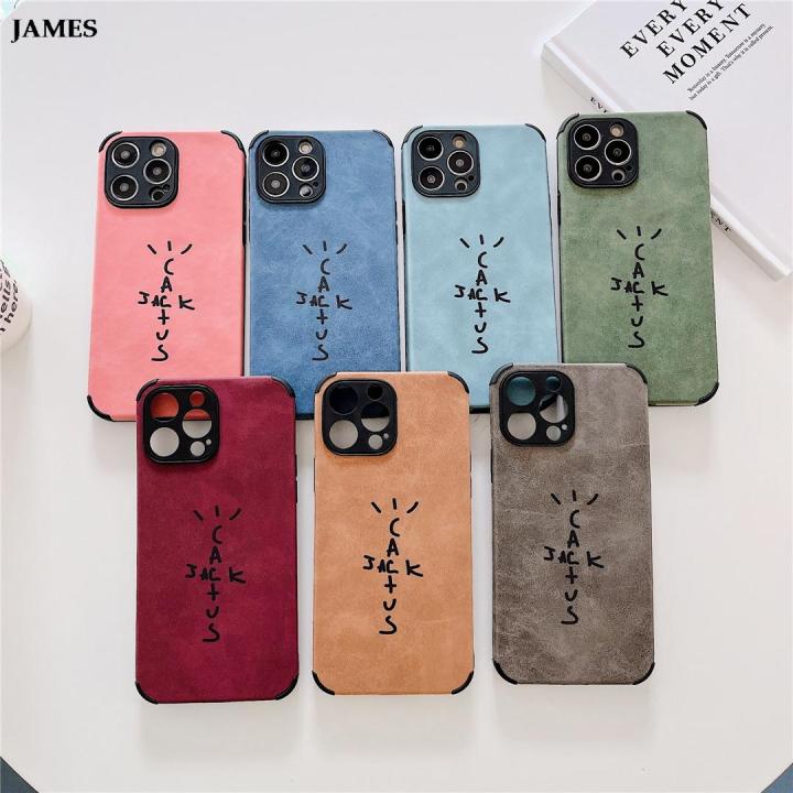 JAMES English ASTRO Travis Scott Cactusjack Phone Case For iPhone 11 12 13 14 15 Pro Max 7 8 Plus X XS XR Anti-fur Cover