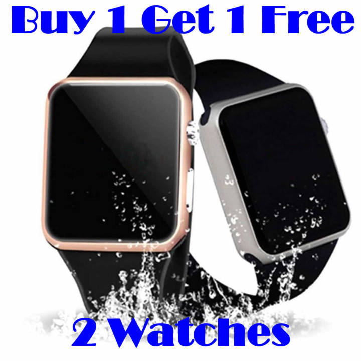 Pack%20of%202%20Digital%20Watch%20Electronic%20Watch%20Led%20Watch%20Band%20Watches%20-%20Image%204