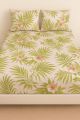 Premium Microfiber Printed Fitted Sheet (72*78=12) – (Floral) – Soft, Stretchable & Wrinkle-Free!. 