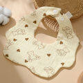 Baby Gauze Bibs Saliva Baby 360 Degree Newborn Bibs For Men And Women ZH. 
