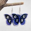 GUTS World Tour Concert Earrings Acrylic Purple Butterfly Earrings for Women Girls Fans Costume Outfits Dress Decor. 