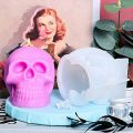 Skull Silicone Mold Halloween Skull Candle Mold Large Skull Resin Mold for Candle DIY Soap Making Epoxy Mold Resin. 