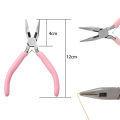 Cute Pink Handle Anti-slip Splicing and Fixing Pliers for DIY Jewelery Making Needlework. 