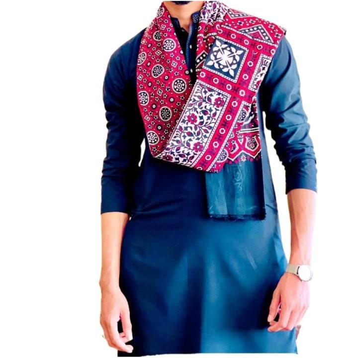 ajrak shawl for men
