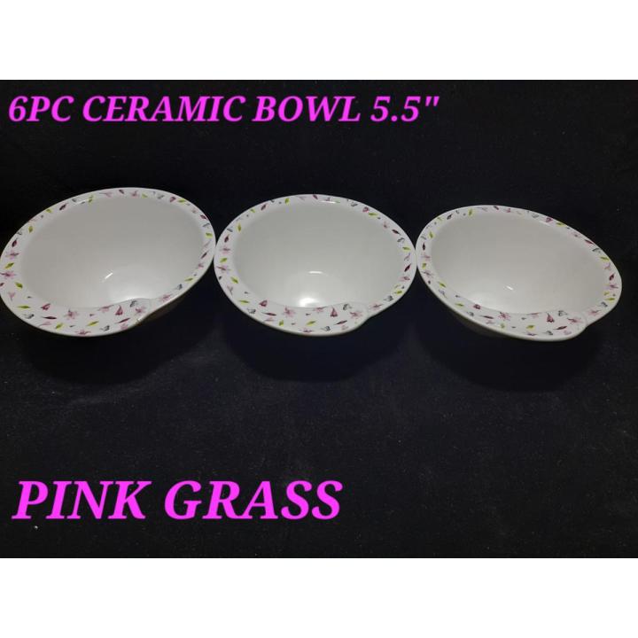 6PC - 5.5 inch, fine bone china floral small bowl, chinese rice bowls ceramic, kitchen bowl porcelain, ice cream bowl