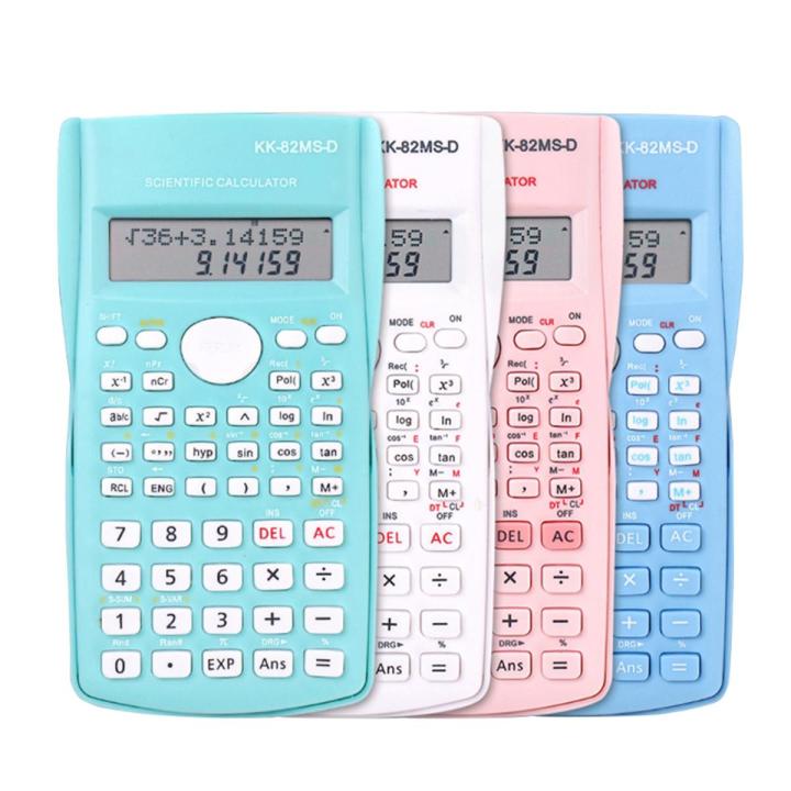Digital Scientific Calculator 240 Functions 82MS Statistics Mathematics 2Line Display KK-82MS-D for student school undergraduate