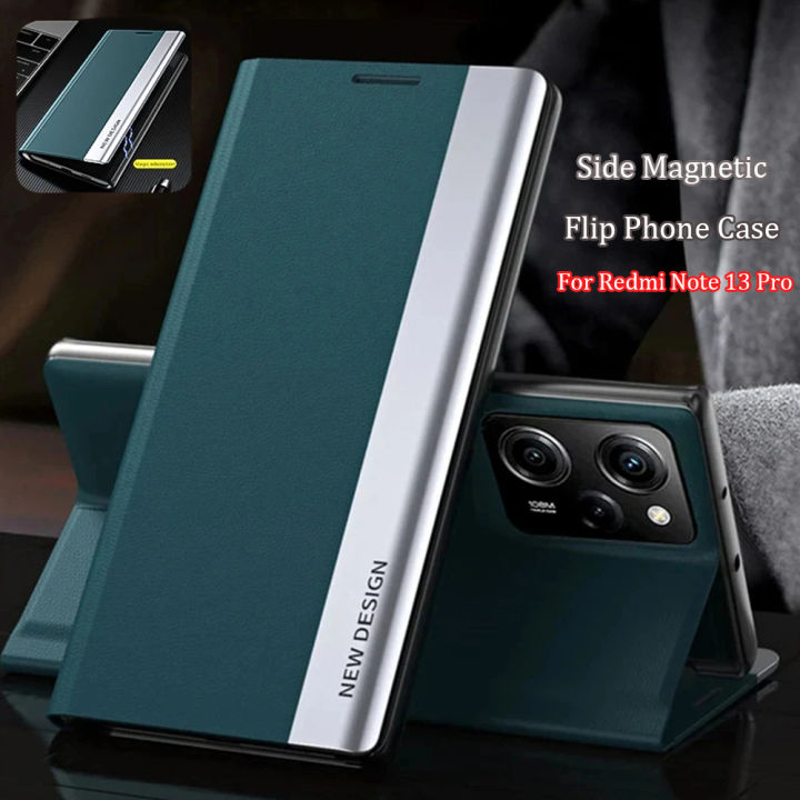Funda for Xiaomi Note 13 12 11 10 9 8 Pro Plus 4G 5G Magnetic Leather Flip Phone Case on Redmi 13C 12C Kickstand Book Back Cover