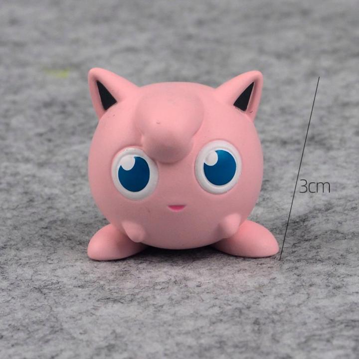 Pikachu Tiny Figure Toy Sylveon Mew Action Figure Psyduck Aipom Pancham Cosmog Model Snubbull Jigglypuff Meowth PVC Doll Decor