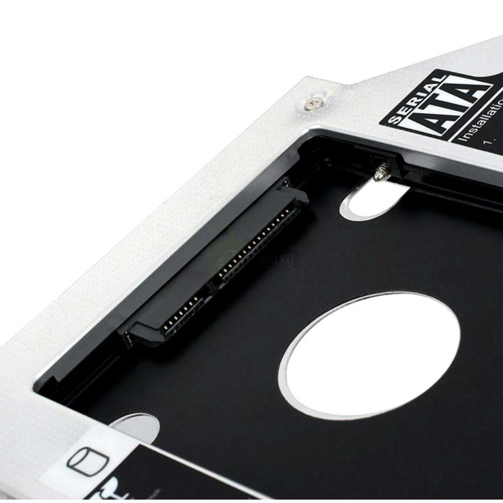 Slim 2nd HDD Caddy 9.5mm 3.0 SATA III Laptop 2.5 SSD Case, Second Hard Disk Drive Internal Enclosure replaced DVD ROM, High Speed 10 Gbps by Asaan-Shop