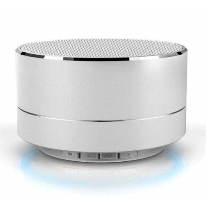 OPPPO N6 Minimalist Style Reflective Light Bluetooth Speaker - Silver