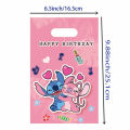 Lilo Stitch Gift Bags Blue Stitch Pink Angel Theme Candy Treat Bag Party Favors Goodie Bags for Kids Birthday Party Decorations. 
