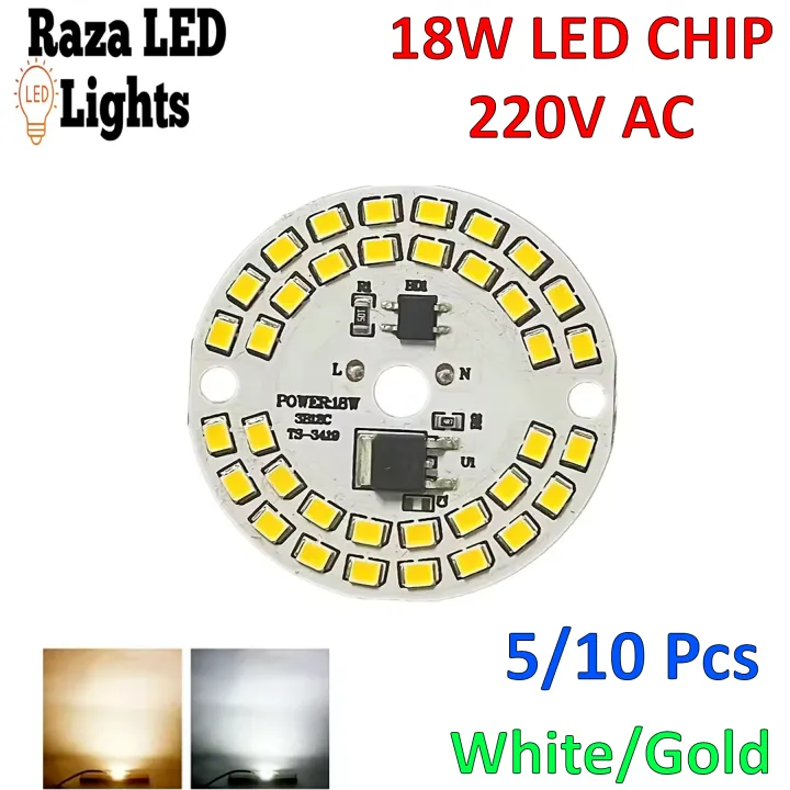 5/10%20Pieces%2018W%20LED%20Light%20Chip%20Bulb%20Lamp%20DOB%20AC%20220V%20For%20LED%20Bulb%20Repairing%20-%20White%20Gold%20-%20Image%202