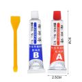 Super Strong Epoxy Clear Glue AB Adhesive Cold Weld Plastic Metals Glass Rubber for Fix Metal Wood Glass Ceramics 2 Pcs. 