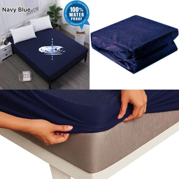 100%25%20Waterproof%20Mattress%20Cover%20In%20Fitted%20Sheet%20Style%20For%20King%20or%20Double%20Size%20-%2072%20x%2078%20%20Premium%20Quality%20Mattress%20Protector%20with%20Strong%20Elastic%20Grip%20-%20Image%207