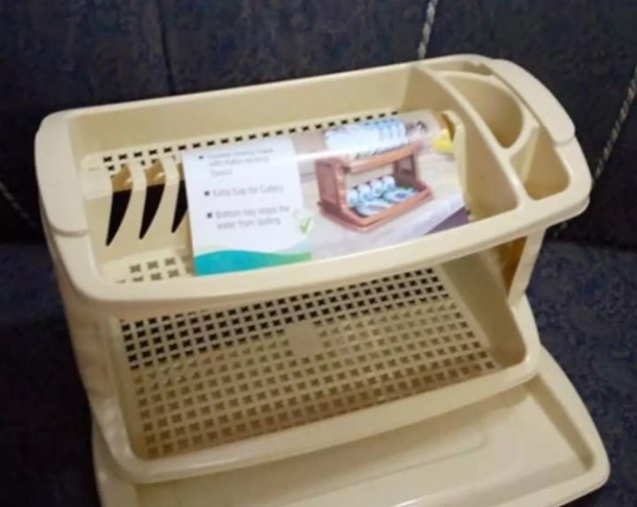 HOUSEHOLD%20Kitchenaid%20Leido%20plate%20rack%202-Tier%20Kitchen%20Sink%20Dish%20Drainer%20Drying%20Rack%20plate%20rack%20with%20Tray%20BABA%20CROCKERY%20FR%20ADVERTISEMENT%20-%20Image%207