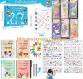 Kids Magic Drawing Pads, Writing Book and Tracing Line Practice Workbook Collection - Teaching, Learning & Painting Books - Calligraphy Handwriting Workbook with Magic Ink Pen Training Preschool Teaching Aid Montessori Learning. 