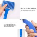 Slicker Brush for Dogs Cats, Self Cleaning Cat Brush Pet Grooming Comb for Shedding, Efficiently Remove Dogs and Cats Loose Hair. 