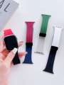 Suitable for IWatch Applewatch watch strap, ultraS87 color blocked silicone magnetic replacement wristband. 