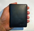 Slim Black Card Holder & Wallet 06 Pockets Bi-Fold (4x3 Inches) Size Book Style for Men  Pocket Friendly Plain Purse for Cash & Cards Original Cow Leather for Boys, Women Unisex, Money Clip Fashion Wallet (Black, Brown, Coffee, Blue, Red, Camel). 