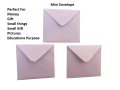 Mini Envelope 7/7cm 15 envelopes. 