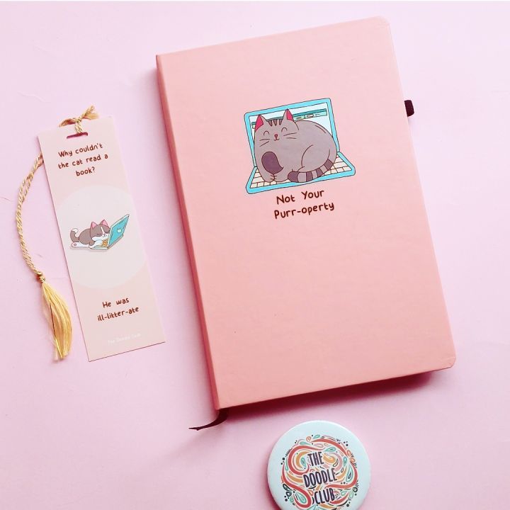 Pink%20Not%20your%20purroperty%20Blank%20Journal%20/%20Notebook/%20Diary%20/%20Blank%20Note%20book%20/%20Blank%20A5%20Pages%20-%20Image%206