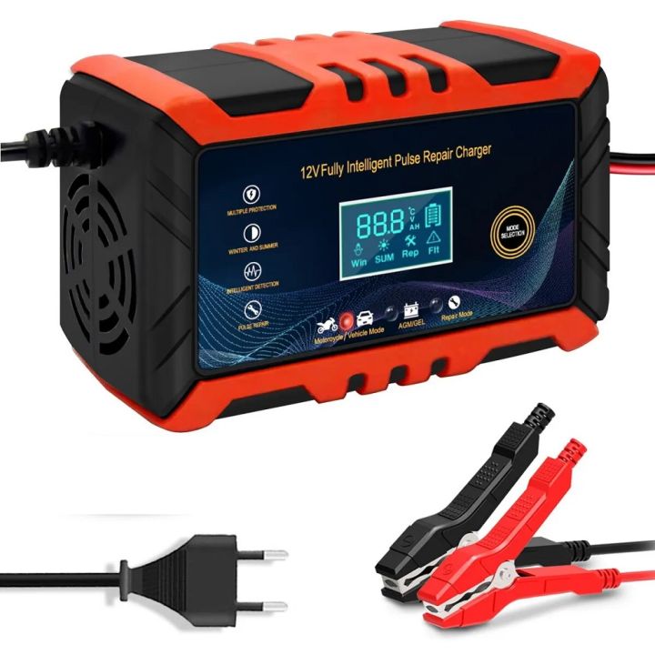 Silk Road Traders 12V 6A Pulse Repair Car Battery Charger Lead