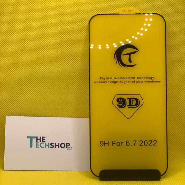 T-Glass Original 9D Glass Screen Protector for iPhone 14 Pro Max, Tempered Protection (6.7 Inches)