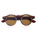 New Classic Steampunk Goth Glasses Goggles Round Flip Up Sunglasses Retro Vintage Fashion Accessories Trend Round Eyeglass. 