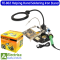 Helping Hand Soldering Stand TE-802/ TE-803 for solder work magnifying glass portable with Light by Electrica. 