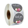 500Pcs Floral Pattern Thank You Stickers Roll Gift Wraps Wedding Card Decals. 
