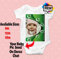 Custamize Your Baby Picture in Ramper 14 August Romer Custom Romper. 