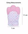 Baby Teething Mittens for Baby Self-Soothing Pain Relief Teething Glove Safe Silicone BPA FREE Safe Food Grade Teething Mitt. 