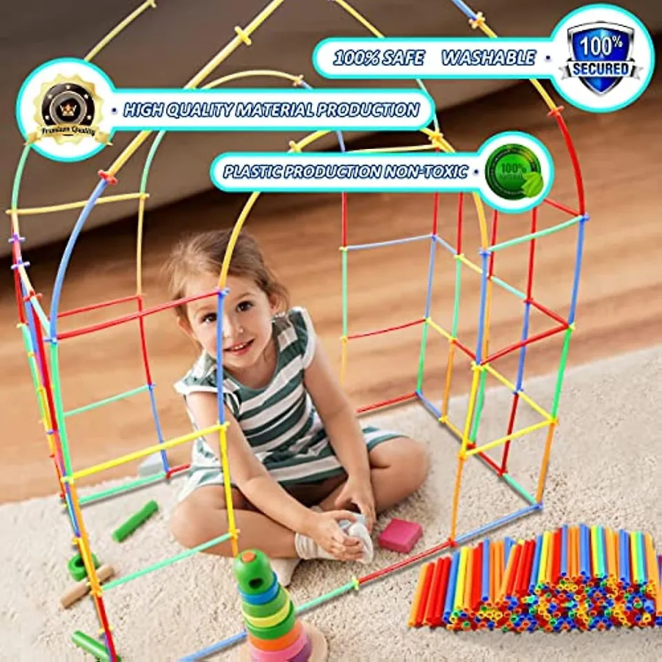 Building Toys Child Engineering Toys Rainbow Straw Constructor
