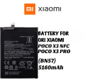 POCO X3 NFC / X3 Pro  Battery Replacement mi BN57 Battery with 5160mAh Capacity _ Black. 