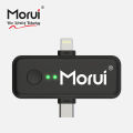 Morui GM-X10 Wireless Microphone 3-in 1 & 4-in-1  | 1 Year Warranty | Active Noise Cancellation Mic, DSLR Support, Smartphones & Audio Devices | Premium Studio Sound, Eco-Friendly & AUX Support. 