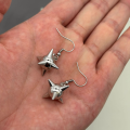 Gothic Spiky Ball Hoop Dangle Earrings for Women Y2K Punk Spike Morning Star Charm Drop Earrings Grunge Aesthetic Earrings. 