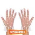 100 Pcs Disposable Gloves Polythene Disposable Plastic Gloves Powder Free Plastic Gloves | Dental Restaurant Garden Kitchen Dish washing Plastic Hand Gloves. 